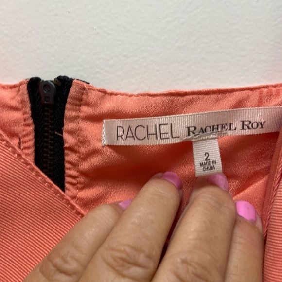 Rachel by Rachel Roy coral bandage dress size 2 - Picture 3 of 5